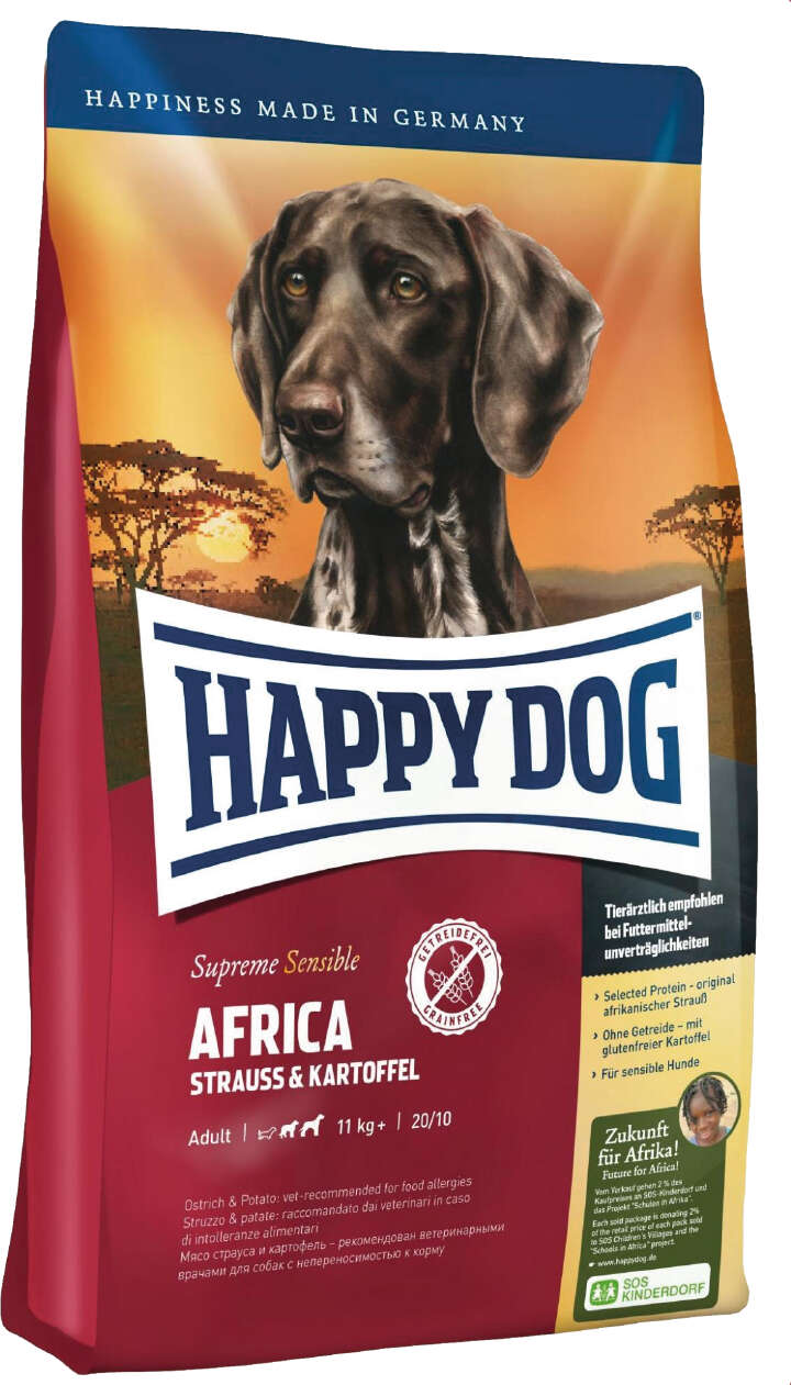 HAPPY DOG Hunde-Trockenfutter Sensible Africa